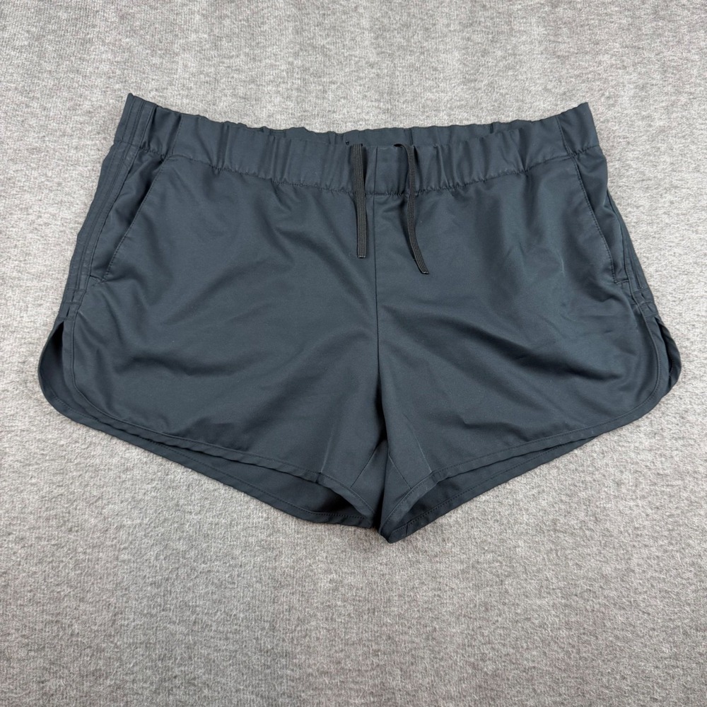 Columbia Active Shorts Women's XL Black Drawstring Dolphin Hem AL1446